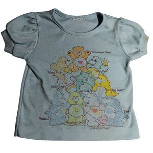 Care Bears Vintage 1980's Tee Tshirt Size 3T 4T Single Stitch Authenitc Original